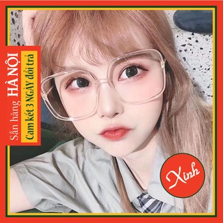Kính chống bụi 0 độ gọng nhựa trong suốt nhẹ nhàng đơn giản basic cute