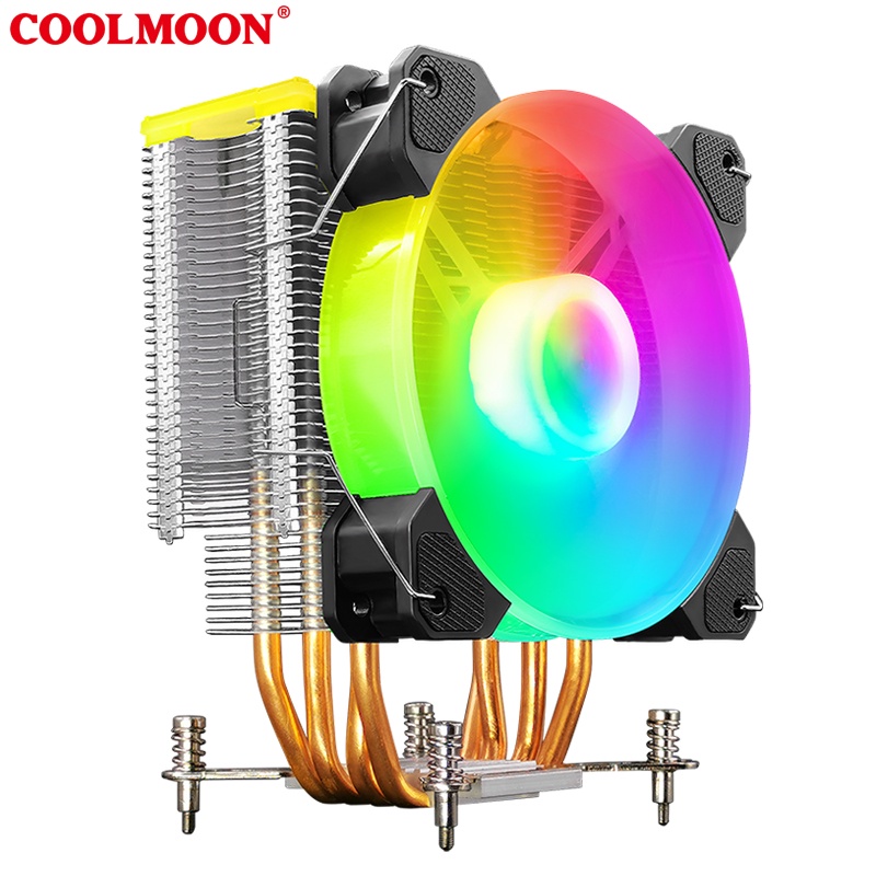 Tản nhiệt khí CPU, Quạt tản nhiệt CPU Coolmoon X400 Led RGB