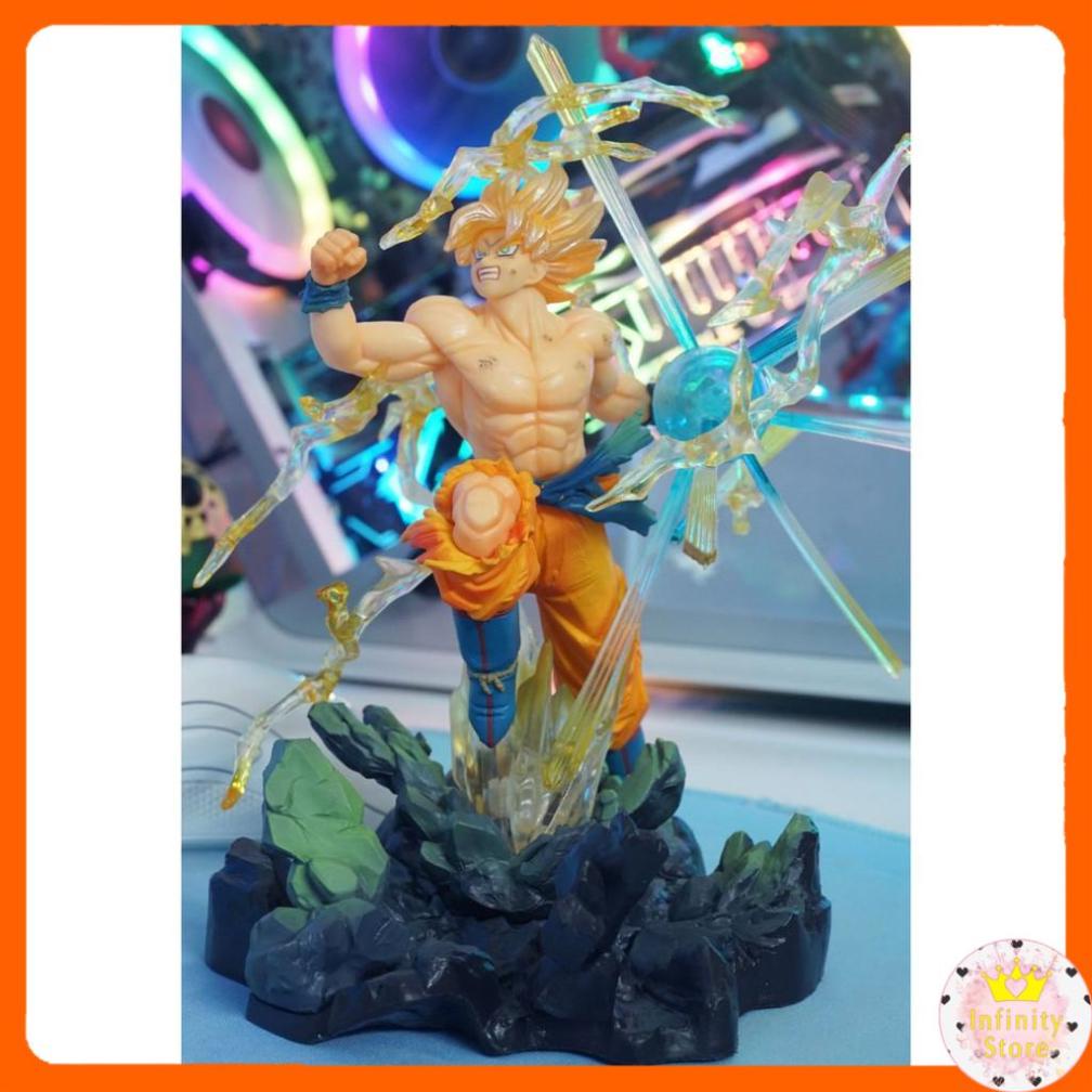 MÔ HÌNH GOKU TỤ KAME XANH 21CM INFINY DECOR