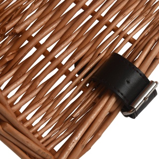 Giỏ Xe Đạp Đan Bằng Sợi Mây Phong Cách Retro