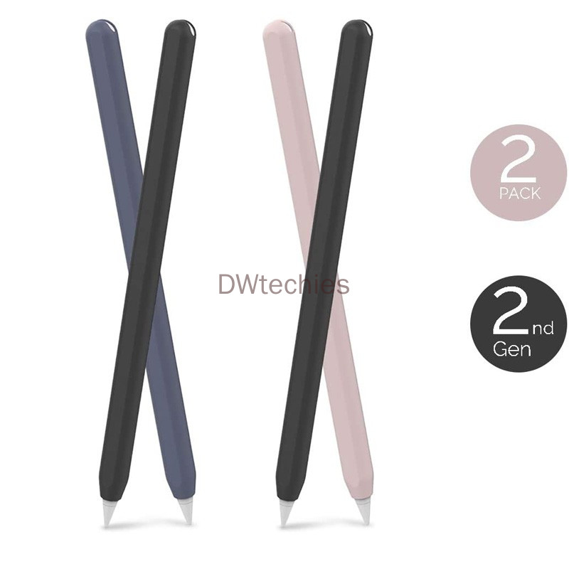 Set 2 vỏ silicon nguyên miếng siêu mỏng cao cấp cho Apple Pencil 2