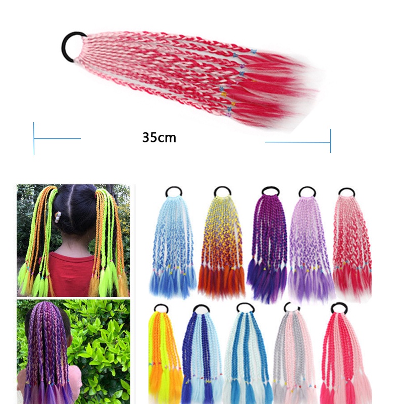 Dây Buộc Tóc Đuôi Ngựa Co Giãn Nhiều Màu Sắc