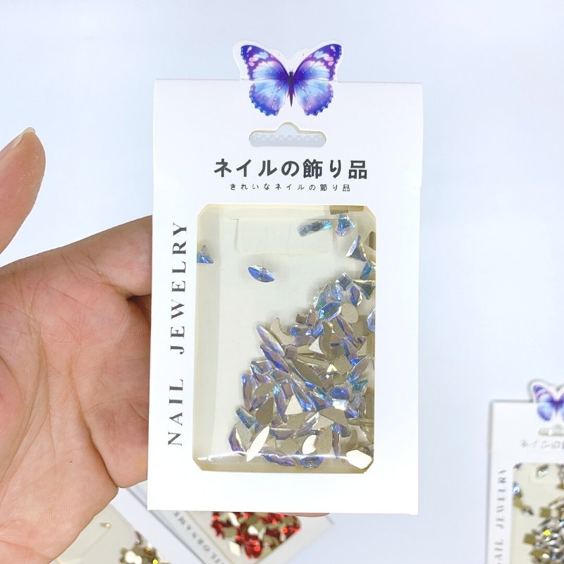 Đá chân bằng gắn móng - set 100viên