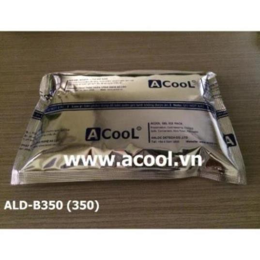 ( KIBO ) Đá khô giữ nhiệt Acool dạng gel - túi tráng bạc 350g - Dùng bảo quản lạnh thực phẩm, đồ uống, sữa mẹ