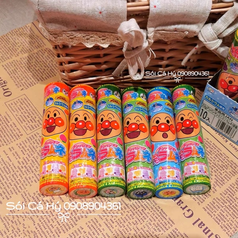 Kẹo trái cây chống sâu răng Fujiya Anpaman bổ sung Canxi cho bé