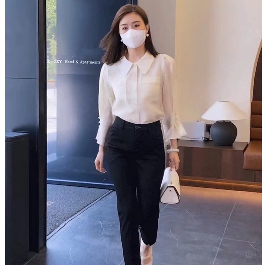 Áo sơ mi BH voan màu sắc thanh lịch cho nữ