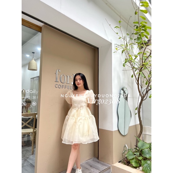 [HÀNG SẴN]VÁY ĐẦM BABYDOLL TƠ “SELINA DRESS” TIỂU THƯ