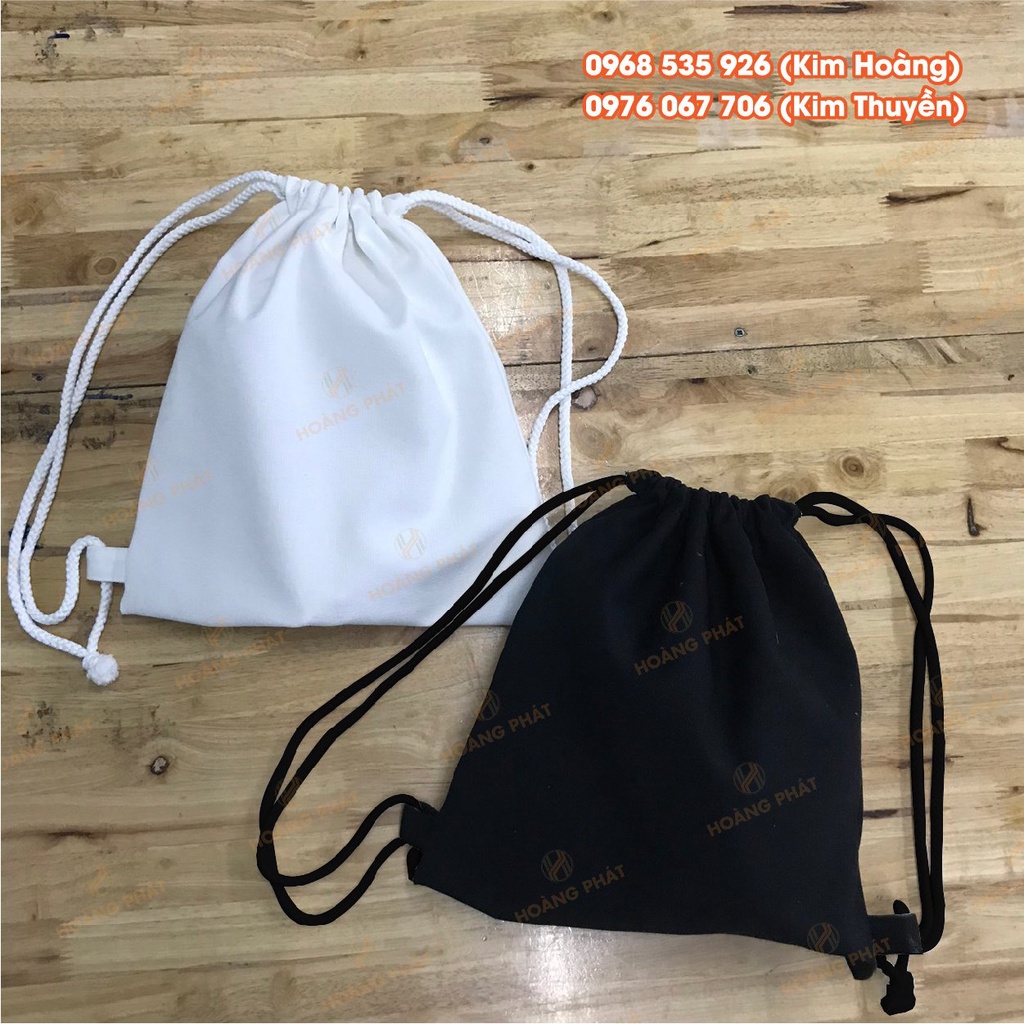 Balo dây rút vải canvas