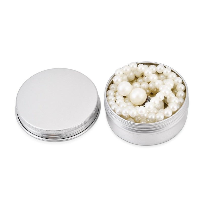 Hũ Thiếc Nhôm Rỗng Tròn 50Ml Đựng Mỹ Phẩm DIY Có Nắp Vặn Tiện Lợi CR1