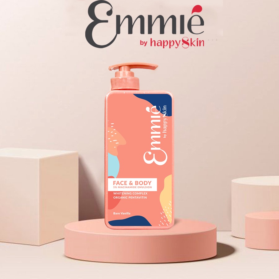 [Mã COSHAPPYT2 -8% đơn 250K] [Bao bì mới] Kem Dưỡng Trắng Da Cho Mặt Và Cơ Thể Emmié By HappySkin 250ml