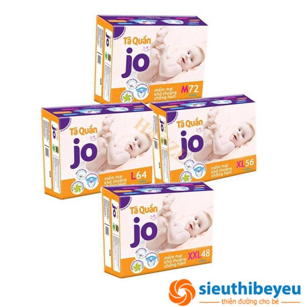 Bỉm quần JO M72/L64/XL56/XXL48 mẫu mới