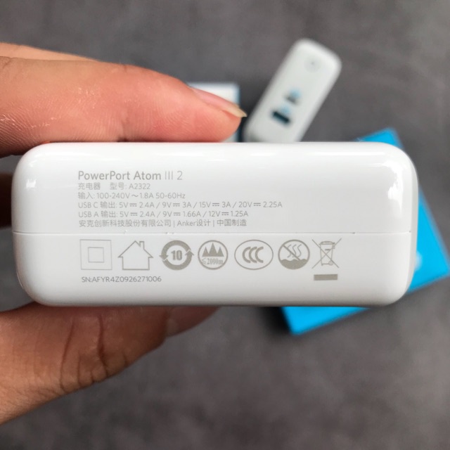 Sạc Anker PowerPort Atom III 60w 2 Cổng A2322, bảo hành 12 tháng - Phụ kiện công nghệ 88