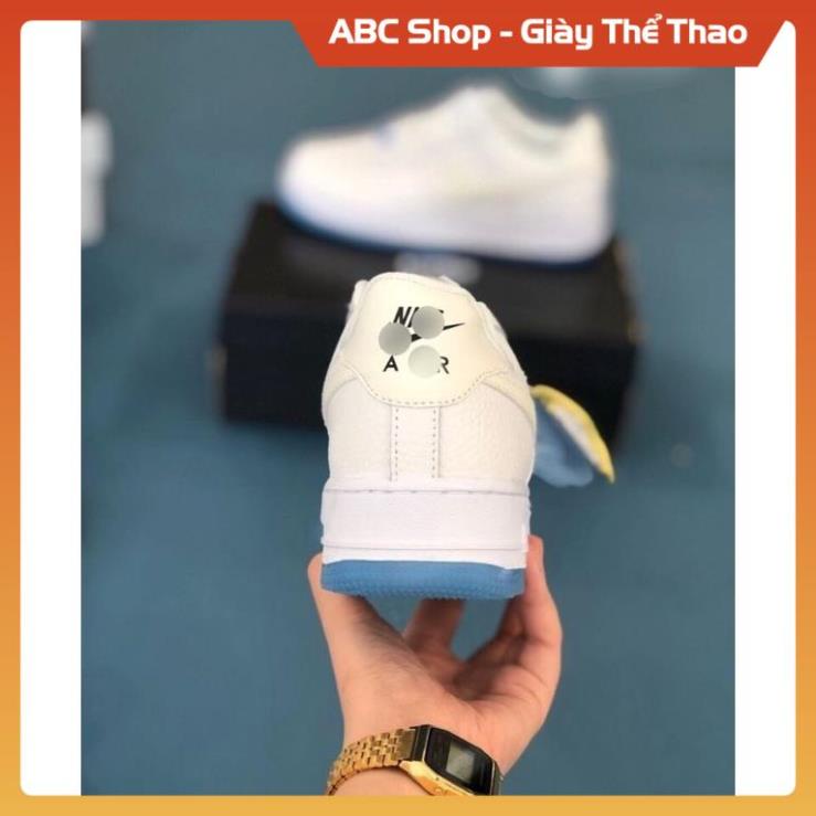 [Hàng Xịn - FreeShip] Giày AF1 low đổi màu hồng vàng trắng xanh, Giầy Air Force trắng đế xanh đổi màu thấp cổ