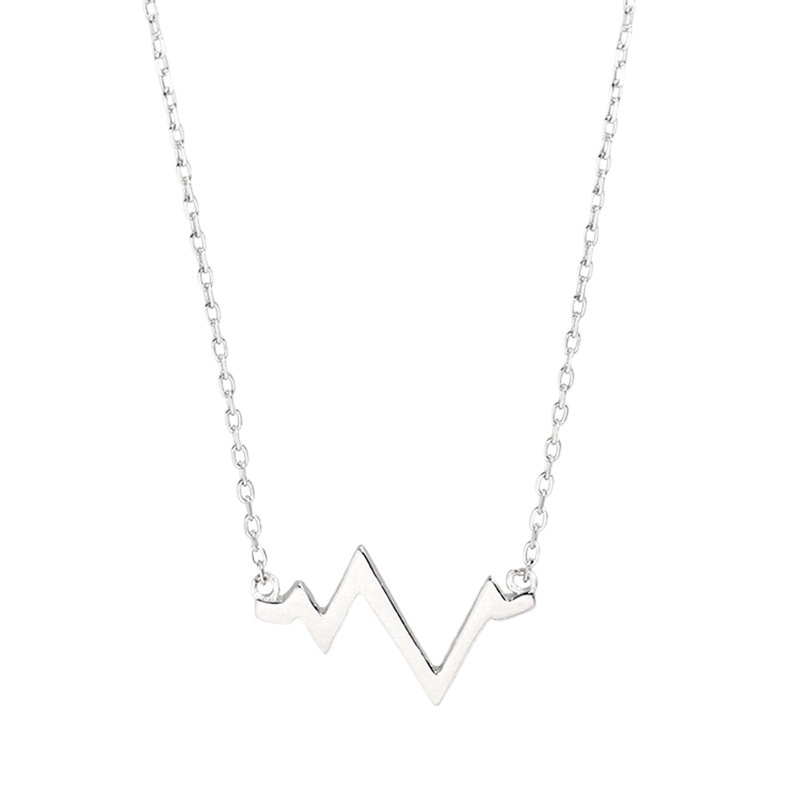 Vòng cổ Hình Nhịp Tim Đơn Giản Thời Trang Cho Nữ