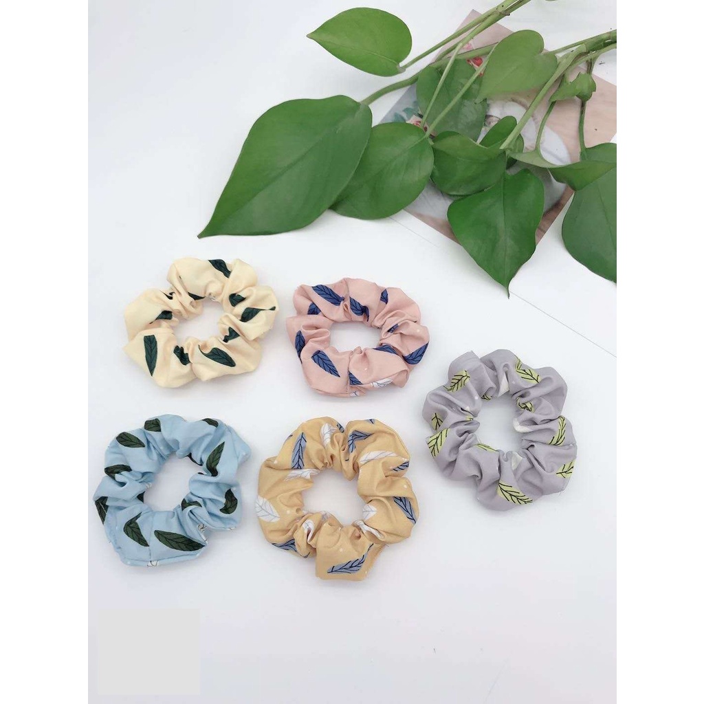 Dây Cột Tóc Scrunchies Tổng Hợp Nhiều Mẩu Dây Cột Tóc Jussy Fashion Hot Trend Style Đơn Giản Dễ Thương [1 SỢI]