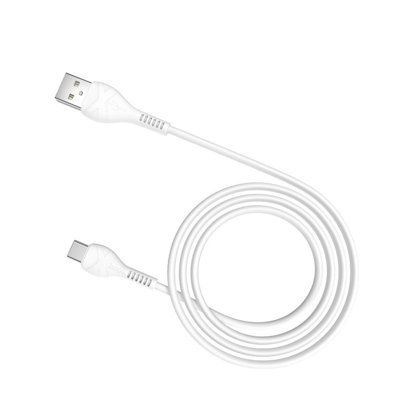 Cáp sạc và truyền dữ liệu USB to Type-C Hoco X37 Cool power dài 1M (Trắng)