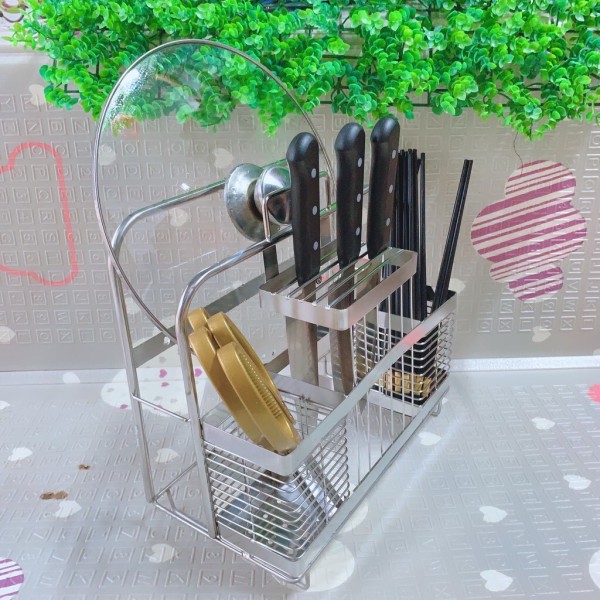 Ống đũa inox ,cài dao thớt, để bàn hoặc vít trên tường siêu tiện dụng | BigBuy360 - bigbuy360.vn