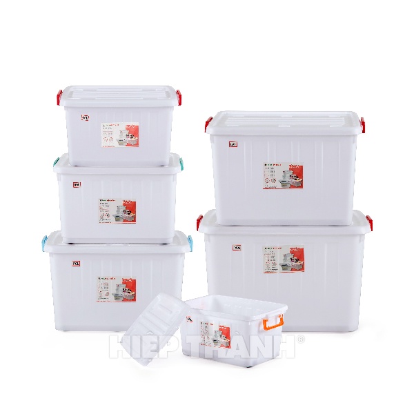 Thùng Nhựa Đa Năng  Có bánh xe đẩy (30L - 60L - 80L - 90L - 140L) Đủ Size Lớn Nhỏ Hiệp Thành HI