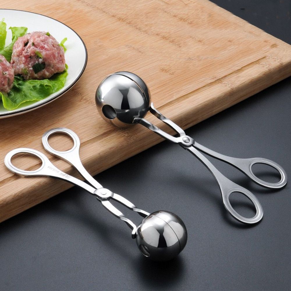 Kìm kẹp thịt viên tự làm bằng thép không gỉ chống dính cho nhà bếp