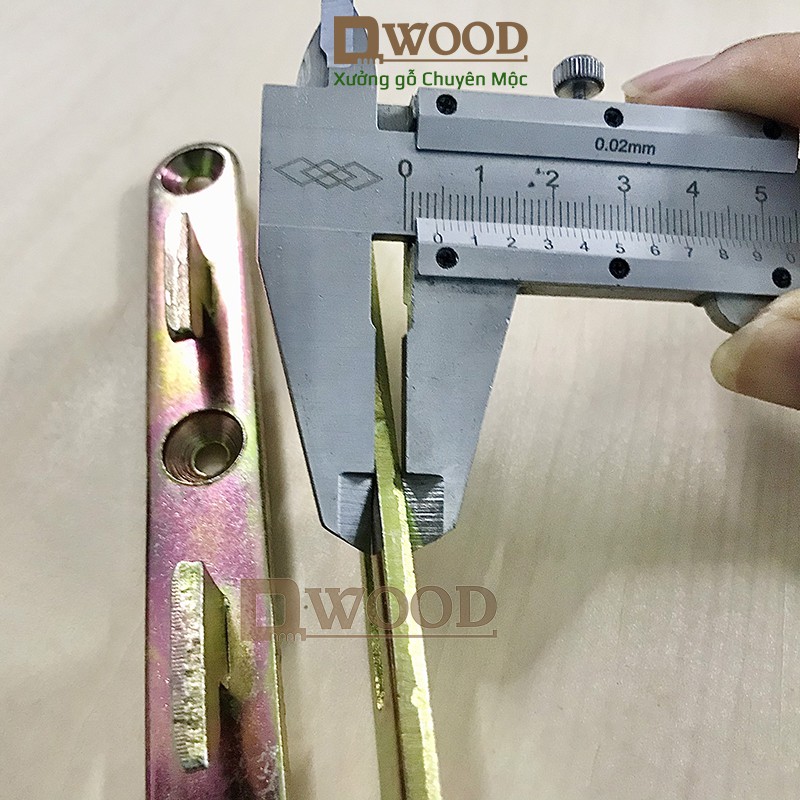 Bộ pát sắt giường Dwood bảy màu 128x17x4mm sắt dày liên kết ngàm chịu lực