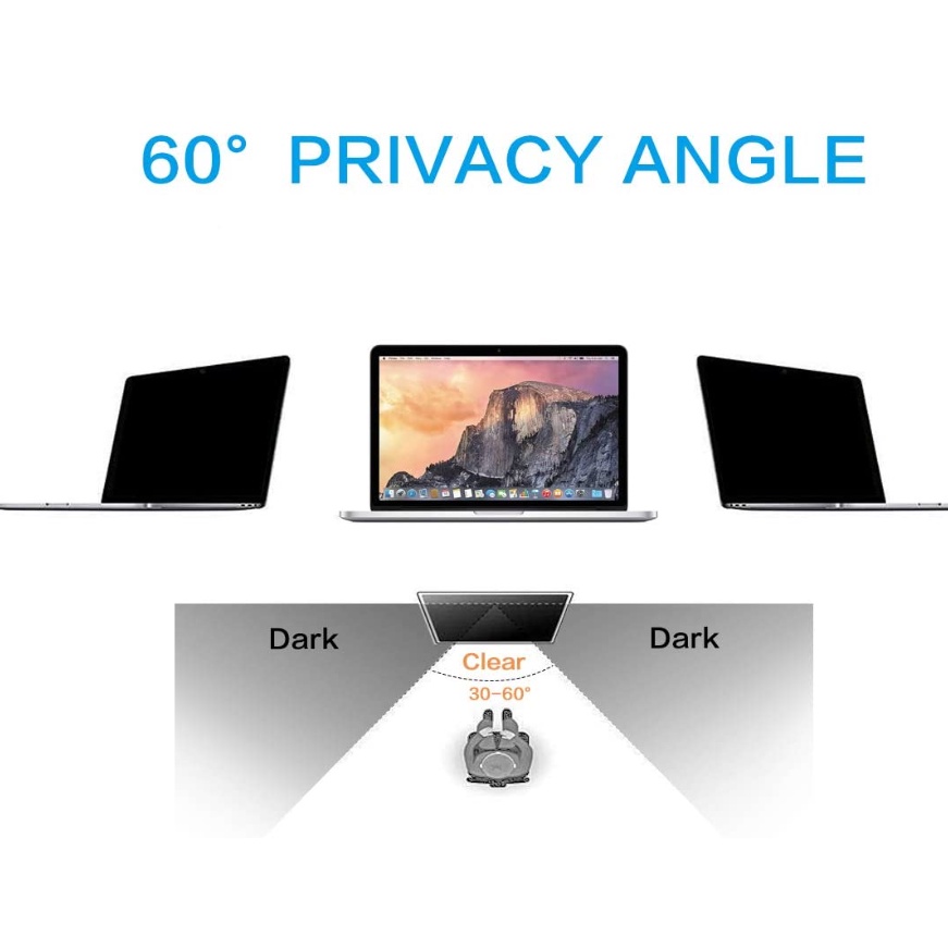Miếng Dán Màn Hình Từ Tính Bảo Vệ Riêng Tư Cho Macbook Air 13 M1 M2 Pro 13 Màng Lọc Chống Nhìn Trộm Tương Thích Với MacBook Air 13 "2021-2010 / Pro 13" 2020-2016 / Pro