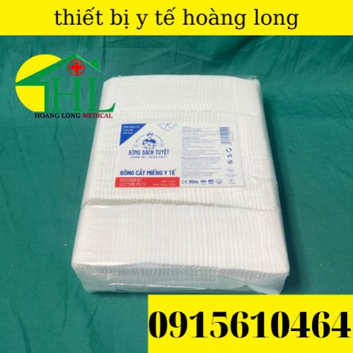 Bông Bạch Tuyết Y Tế Cắt Miếng 1kg - Vệ sinh baby 10x10cm - 7x7cm