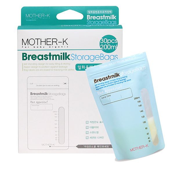Chính hãng túi trữ sữa cảm biến nhiệt MOTHER-K 200ML