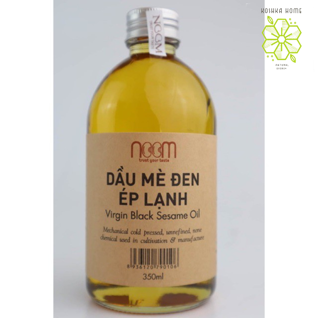 (Tặng 5 nụ thảo dược xông nhà Vietket) Dầu mè đen ép lạnh Noom (Tặng vòi nhấn) 330ml