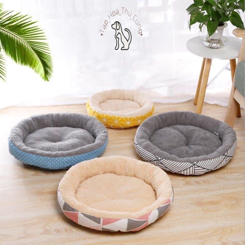 Nệm Cho Chó Mèo 2 Lớp Lót Lông Êm Ái Đủ Size Đệm Cho Thú Cưng