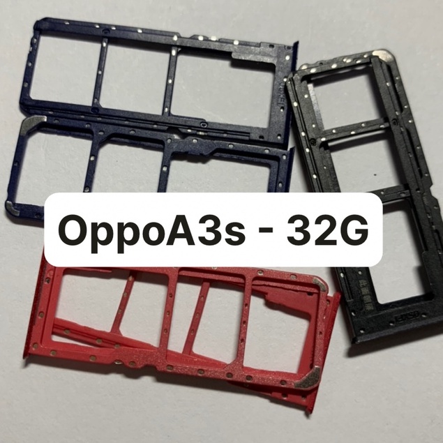 Khay sim điện thoại oppo A3s - 32G ( bản lỗ chọc sim trên)