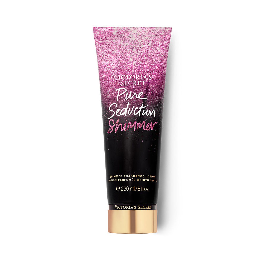 [236ml] Pure seduction Shimmer - Sữa dưỡng thể toàn thân có kim tuyến, Hàng Victorias Secret USA
