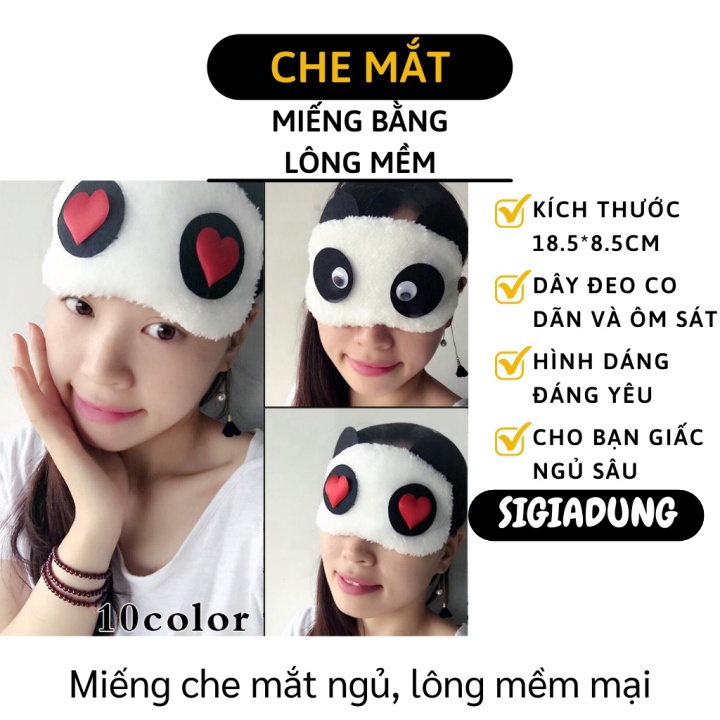 [SGD] Miếng Bịt Mắt - Miếng Che Mắt Ngủ Tạo Hình Ngộ Nghĩnh, Êm Ái, Thoải Mái 7064