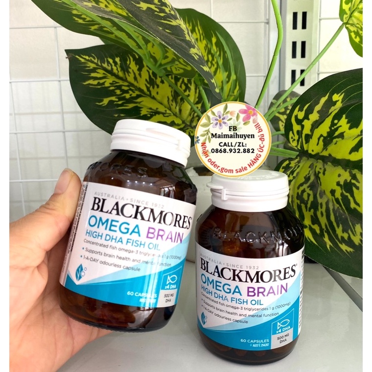 Viên uống dầu cá Omega Brain High Dha Blackmore cho trẻ từ 1 tuổi