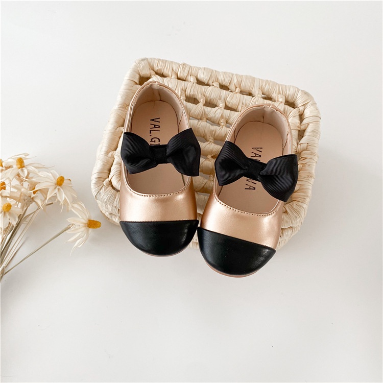 Giày da đế mềm phong cách Hàn Quốc cho bé gái