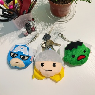 Móc khoá siêu anh hùng Marvel nhồi bông Hulk Captain America Thor