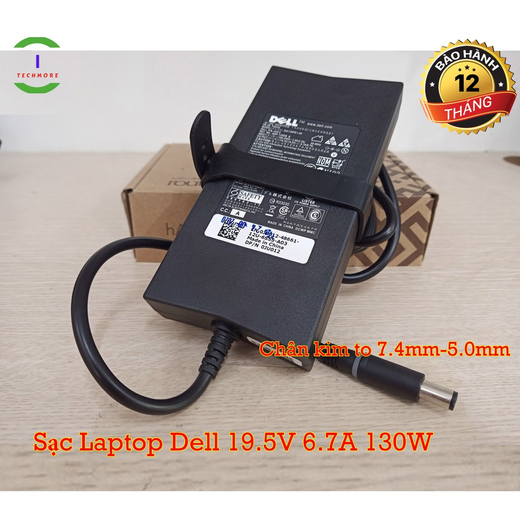 Sạc Laptop Dell 19.5V 6.7A 130W Slim hàng ZIN Cao Cấp - Bảo hành 12 Tháng đổi mới sản phẩm