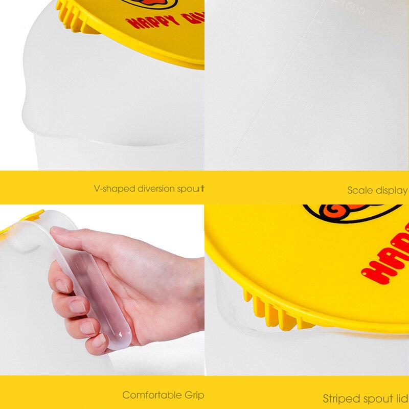 ONLY HOUSE Ấm Đun Nước Lạnh Bằng Nhựa Chịu Nhiệt Độ Cao Hình Vịt Vàng Nhỏ Phong Cách