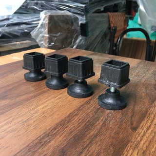 Bộ 4 Nút bịt chân bàn,ghế Chân tăng chỉnh bàn ghế Núm bịt chân bàn ghế sắt hộp 30*30