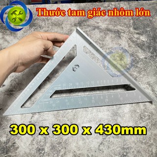 Thước tam giác nhôm lớn 300mm x 300mm x 430mm