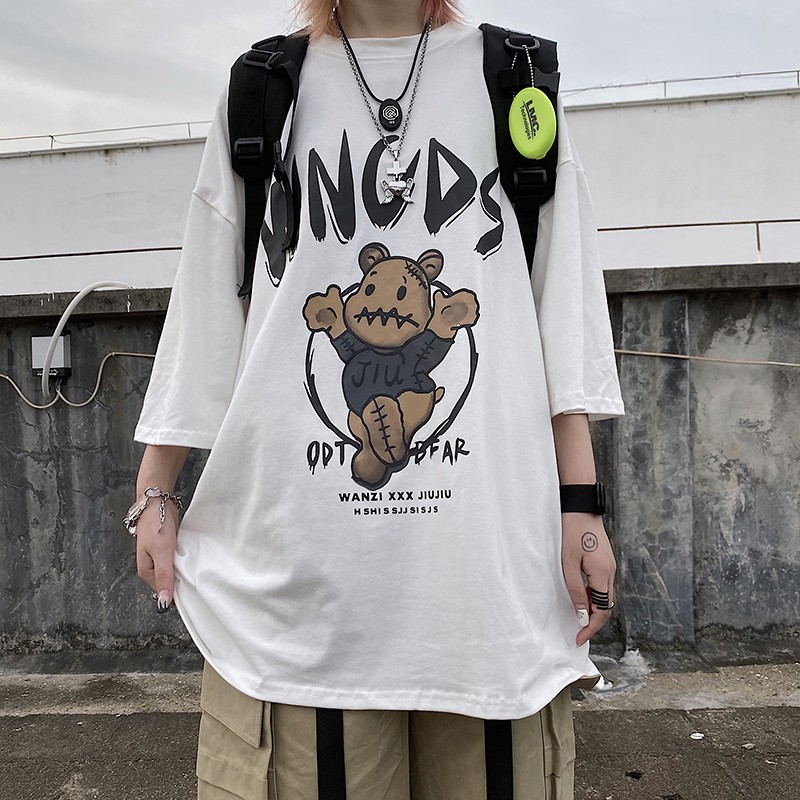 Áo thun tay lỡ dáng rộng dưới 75kg - Gấu WNCDS | BigBuy360 - bigbuy360.vn