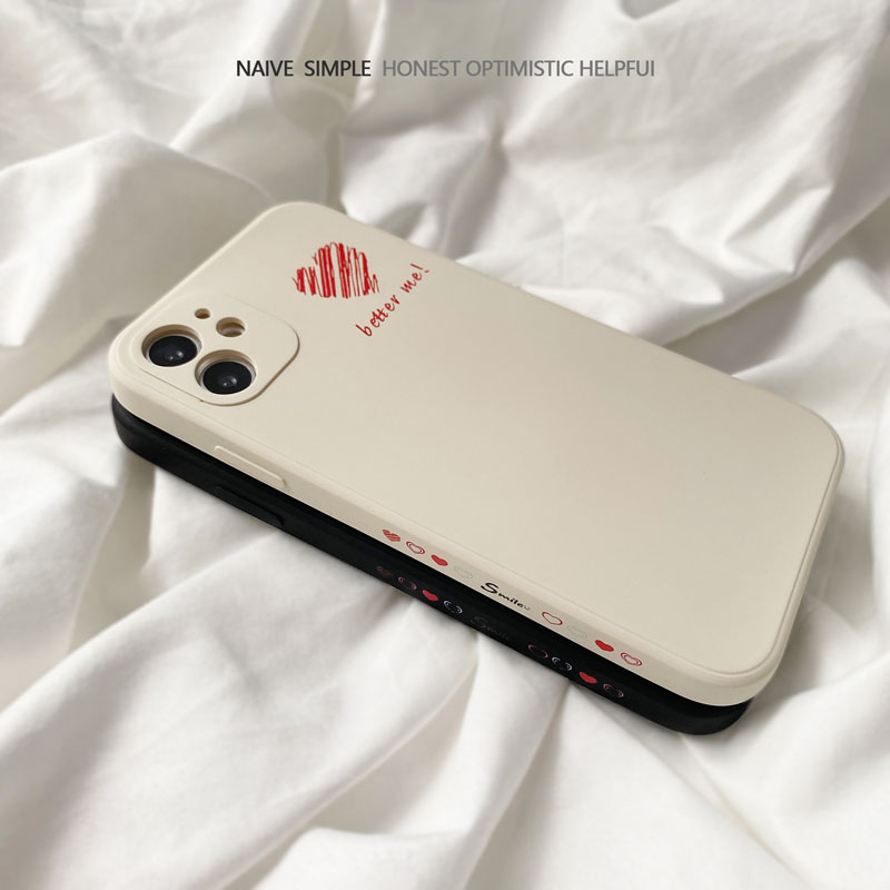 Ốp điện thoại silicone họa tiết trái tim thời trang cho IPHONE 12/ 12 PRO MAX/ 11/ X/ XS MAX/ XR/ 7/ 8 PLUS