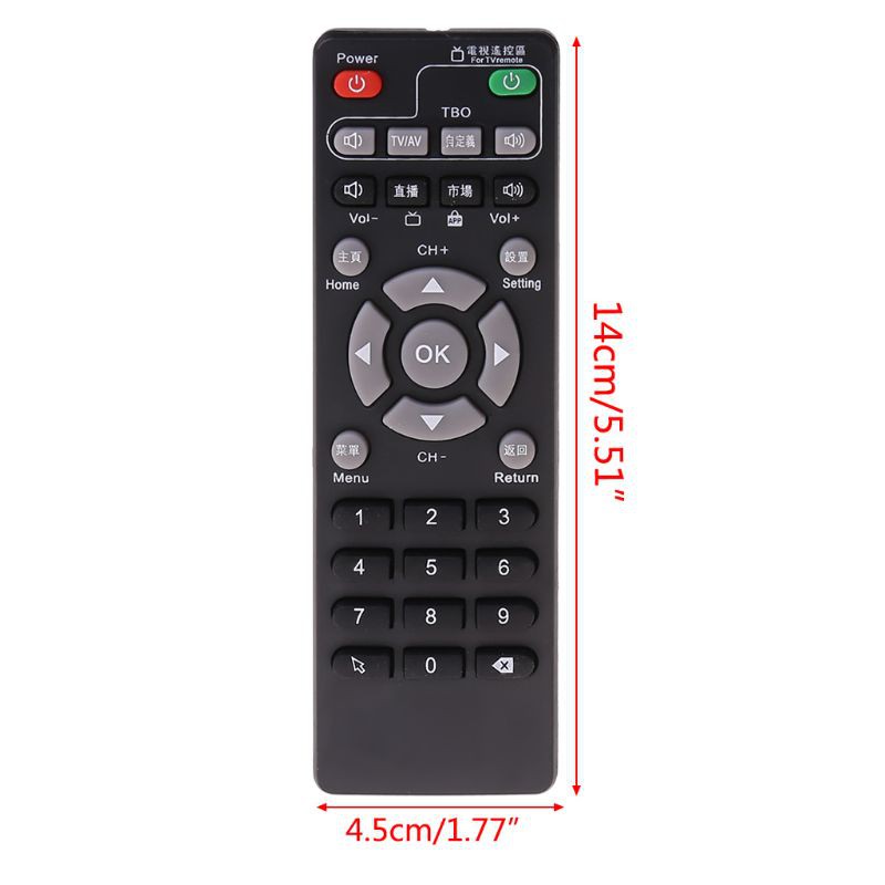 Set-Top Box Learning Remote Control For Unblock Tech Ubox Smart TV Box Gen 1/2/3