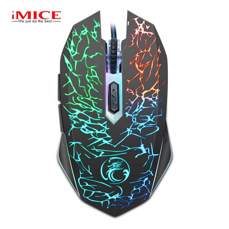 Mouse Gaming IMICE X5 Dây dù - Led 7 màu