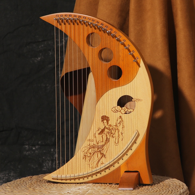 (TẶNG KÈM BAO ĐÀN XIN) ĐÀN LYRE 19 DÂY THE MOON CAO CẤP CHÍNH HÃNG CỰC ĐẸP, BẢO HÀNH 1 NĂM GIÁ TỐT NHẤT