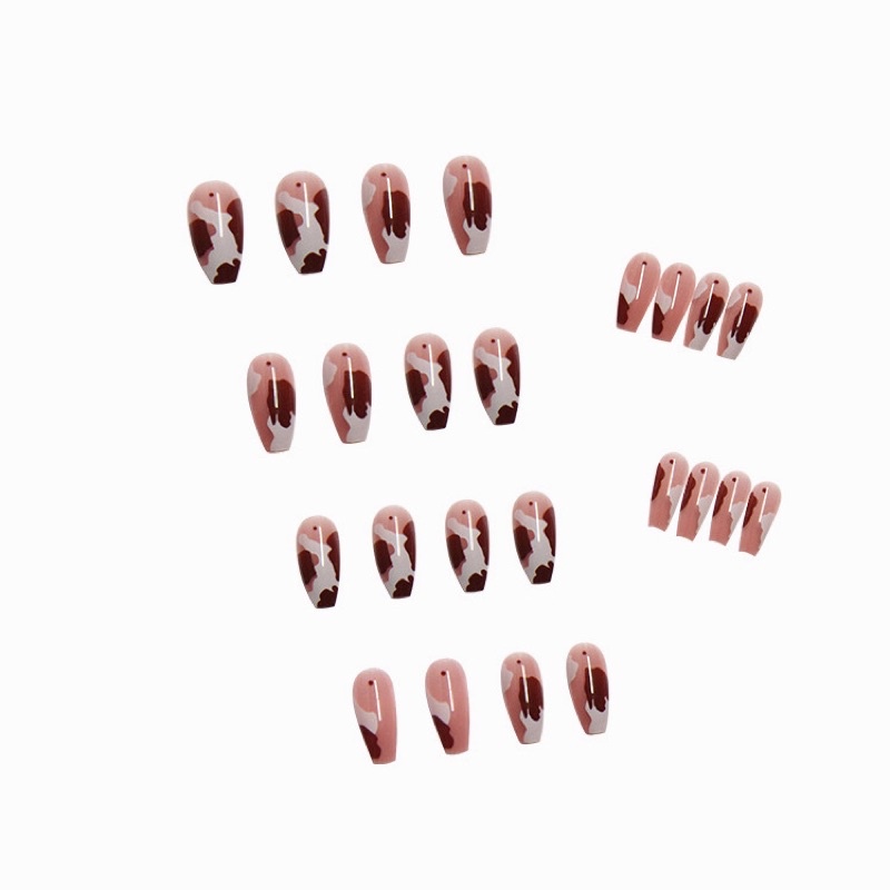 Bộ 24 móng giả D077 dáng dài ( Tặng kèm keo và dũa )