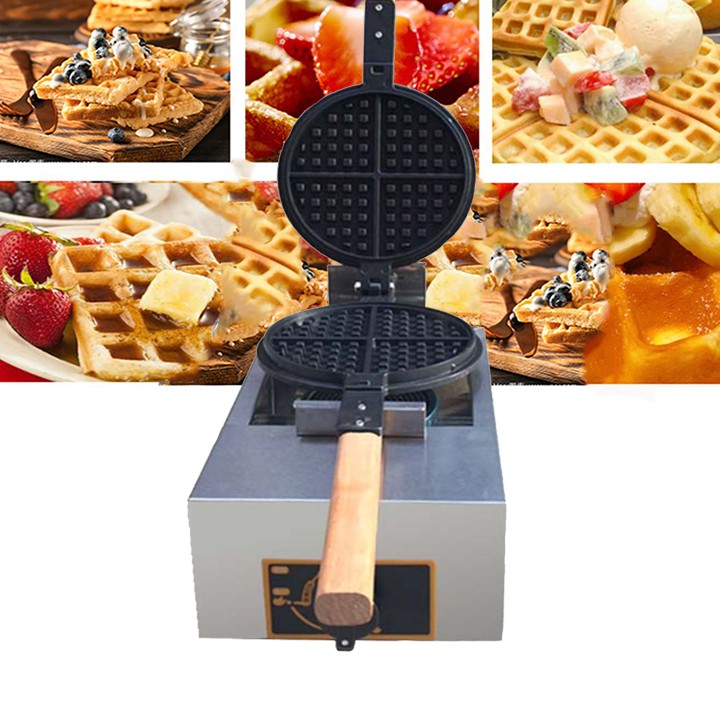 Máy làm bánh Waffle, Nướng bánh kẹp tổ ong Sử dụng Gas