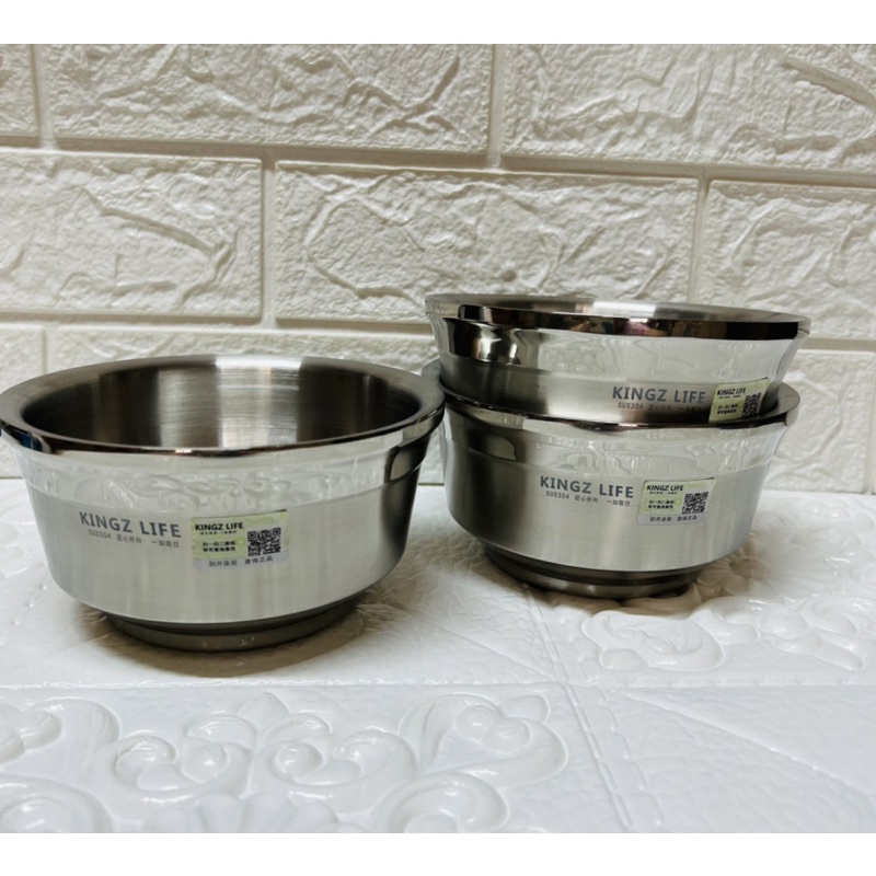 combo 3 chén/ tô cách nhiệt 2lớp 304 xuất âu