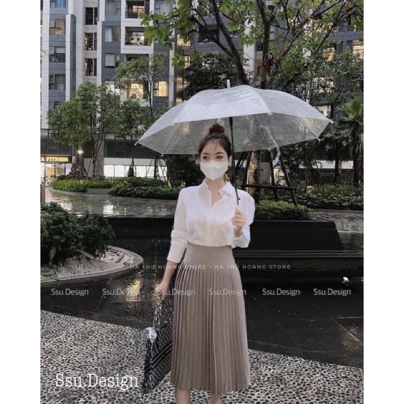 CHÂN VÁY XẾP LY DÁNG DÀI HÀNG LOẠI 1