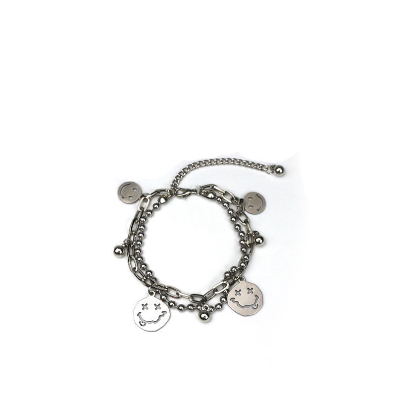 Vòng Tay Hai Lớp Hình Mặt Cười Phong Cách Thời Trang Nhật Hàn 22513