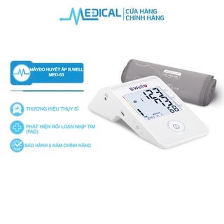 Máy huyết áp bắp tay B.Well Swiss MED-53 giúp phát hiện rối loạn nhịp tim (PAD) bảo hành 5 năm chính hãng - MEDICAL